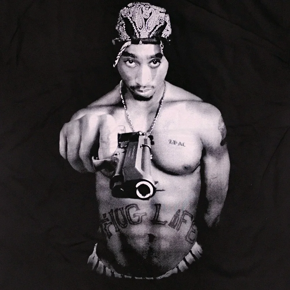 Tupac Shakur Tshirt Sz XXL VTG 2000s Rap Hip Hop Thug Life West Coast 2pac NEW - Picture 2 of 4